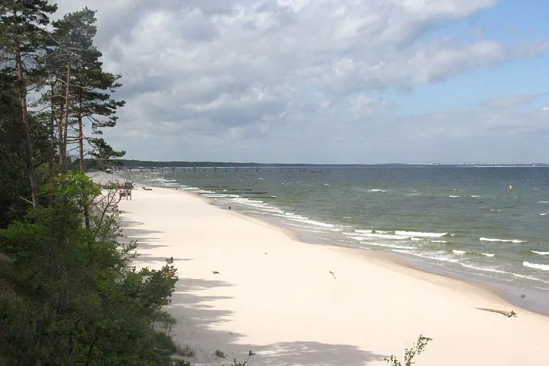 Piaszczyste plaże w Międzyzdrojach