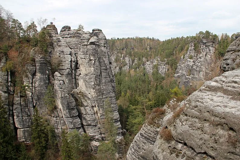 Bastei - skalne miasto w Saskiej Szwajcarii